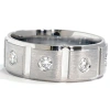 Pompeii3 Mens 1ct Diamond Platinum Comfort Fit Wedding Band In Multi