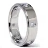 Pompeii3 Mens 3/4ct Flat Step Cut Diamond High Polished Wedding Band 14k White Gold In Multi