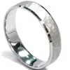 Pompeii3 Mens 5mm White Gold Hammered Wedding Band Size Selectable In Multi