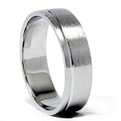 Pompeii3 Mens 6mm Comfort Fit Wedding Band Ring 14k White Gold Size Selectable In Multi