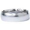 Pompeii3 Mens 6mm Designer Finish Platinum Wedding Band Size Selectable In Silver