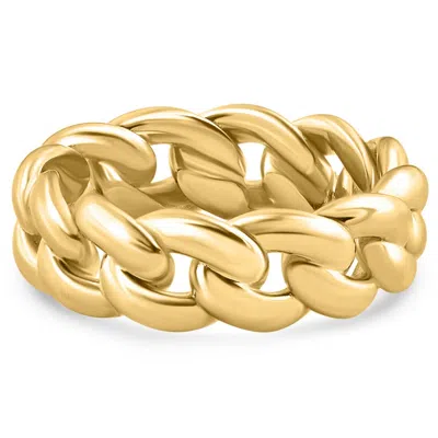 Pompeii3 Mens 8mm 14k Gold Cuban Link Ring
