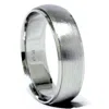 Pompeii3 Mens 950 Platinum 6mm Brushed Wedding Band Ring New In Multi