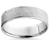 Pompeii3 Mens Argentium Silver Brushed Wedding Band Size Selectable In Multi