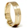 Pompeii3 Mens Comfort Fit Bezel Diamond Wedding Gold Band Ring In Multi