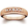 Pompeii3 Mens Diamond Ring 14k Rose Gold In Multi