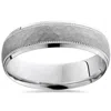 Pompeii3 Mens Hammered 950 Platinum 6mm Comfort Fit Wedding Band Size Selectable In Multi