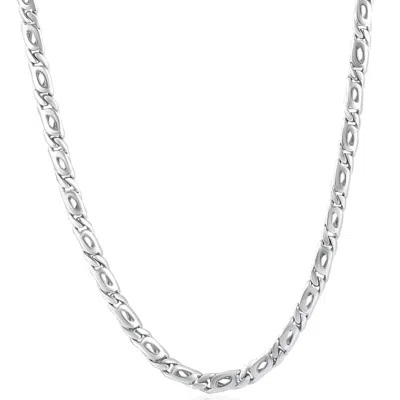 Pompeii3 Mens Mariner 14k Gold (46gram) Or Platinum (86gram) 5.5mm Link Chain Necklace 22" In Red