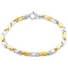 Pompeii3 Mens Solid 14k Yellow Gold 22 Grams Designed Link 5mm Heavy Masculine Bracelet 8" In Gold