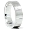 Pompeii3 Mens Sterling Silver 6mm Flat Comfort Fit Wedding Band Size Selectable In Multi