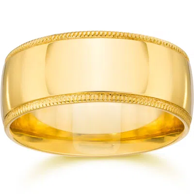 Pompeii3 Milgrain Wedding Band 14k Yellow Gold Size Selectable In Multi