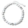 Pompeii3 Pina Square Pearl Silver Necklace In Silver