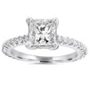 Pompeii3 Princess Cut Diamond 1 1/3 Ct Engagement Ring 14k White Gold In Multi