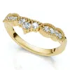 Pompeii3 Serina Diamond Wedding Guard Ring 14k Gold Lab Grown In Gold