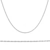Pompeii3 Solid 10k White Gold 18" Dainty Chain With Spring Ring In Silver