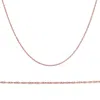 Pompeii3 Solid 14k Rose Gold 18" Chain With Spring Ring In Gold