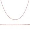 Pompeii3 Solid 14k Rose Gold 18" Chain With Spring Ring In Multi