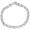 Pompeii3 Solid 34 Gram Platinum 6mm Link Men's Chain Bracelet 6mm 8.5" In Metallic