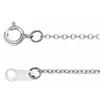 Pompeii3 Solid Platinum 1mm Cable Chain 18" 2 Grams In Silver