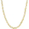 Pompeii3 Solid Platinum & 14k Yellow Gold Men's 42.1g 5mm Flexible Link 20 " Necklace In Gold