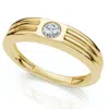 Pompeii3 Stackable Diamond Anniversary Wedding Ring 14k Gold Or Platinum Lab Grown In Multi
