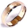 Pompeii3 Stone Finish Wedding Band 14k Gold In Multi