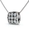 Shop Pompeii3 Vs 1/5ct Diamond Pave Delicate Pendant Women's Necklace 18" 14k Gold Lab Grown In White