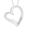 Pompeii3 Vs Diamond Pendant Heart Shape Necklace Lab Grown In White