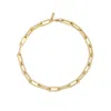 Pompeii3 Yasmine 6mm Paperclip Anklet 18k Gold Plated 10" Length In Gold