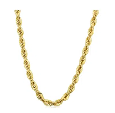 Pompeii3 Yellow 14kt Gold Filled Men's 4.2mm Rope Chain Necklace