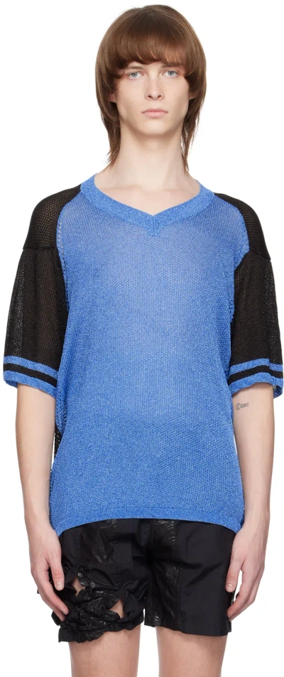 Ponder.er Blue V-neck T-shirt