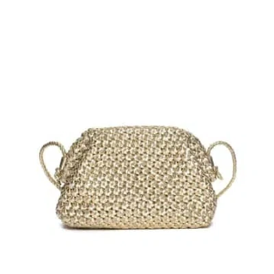 Pons Quintana 'barbuda' Clutch Bag In Gold