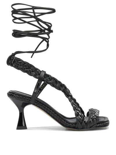 Pons Quintana Black Cow Leather Sandals