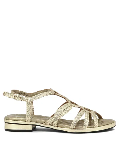 Pons Quintana Diana Sandals In Gold