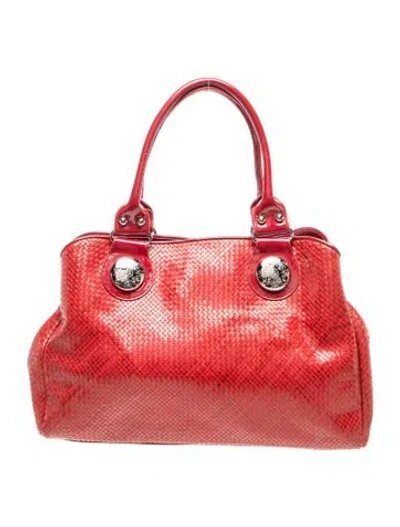 Pre-owned Pons Quintana Leather Shoulder Bag In Red