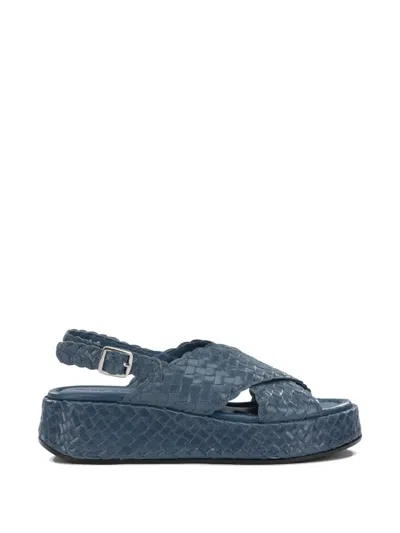 Pons Quintana Maui Platform Sandals In Blue