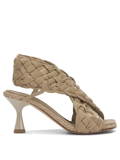 Pons Quintana Sandals Beige In Burgundy