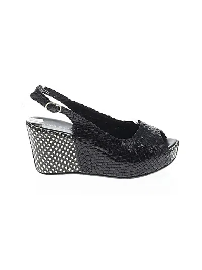 Pre-owned Pons Quintana Wedges In Black