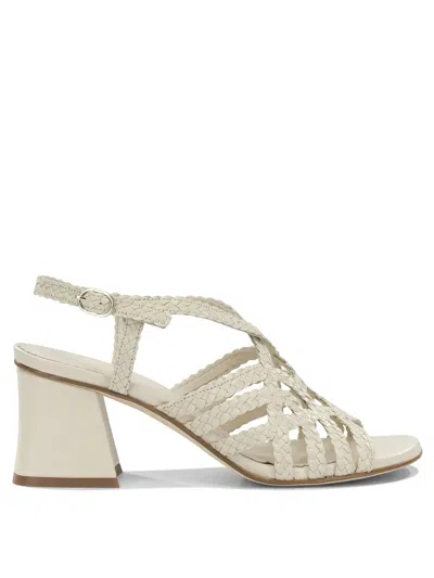 Pons Quintana White Leather Sandals In Multi