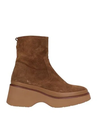 Pons Quintana Woman Ankle Boots Brown Size 7.5 Leather