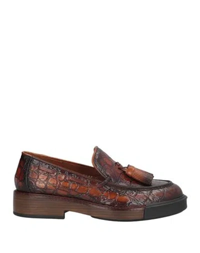 Pons Quintana Woman Loafers Brown Size 7 Leather