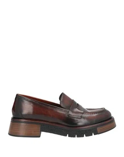 Pons Quintana Woman Loafers Dark Brown Size 5 Leather
