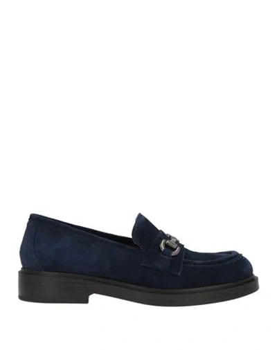 Pons Quintana Woman Loafers Midnight Blue Size 6 Leather