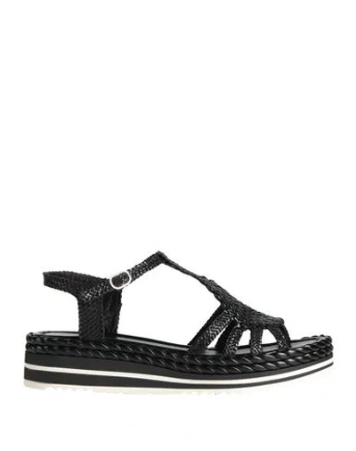 Pons Quintana Woman Sandals Black Size 10 Leather