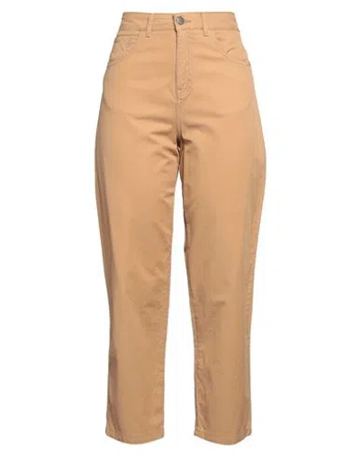 Pont Denim Woman Jeans Camel Size 29 Cotton In Sand