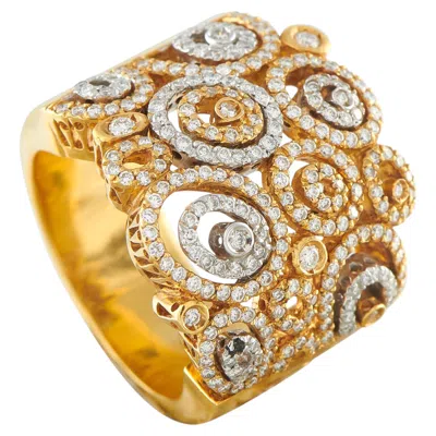 Pre-owned Ponte Vecchio 18k Yellow Gold 1.50ct Diamond Ring Pv16-050426