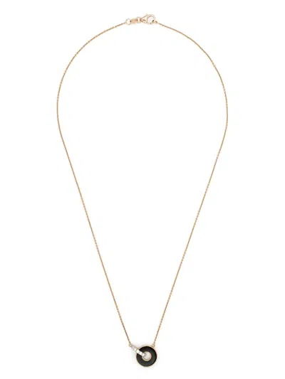 Ponte Vecchio 18kt Rose Gold Promesse Onyx Necklace