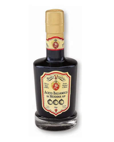 Ponte Vecchio 6 Year Aged Balsamic Vinegar - Set Of 3 In Black