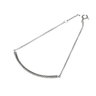 Pre-owned Ponte Vecchio Gold (18k) Charm Bracelet () In Silver