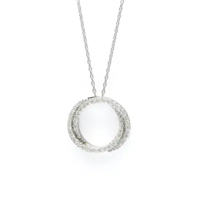 Pre-owned Ponte Vecchio Gold (18k) Pendant Necklace () In Silver